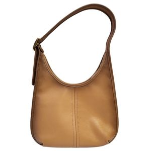 Coach C2265 Ergo Glovetanned Leather Shoulder Bag Purse Tan Belt Strap Women's